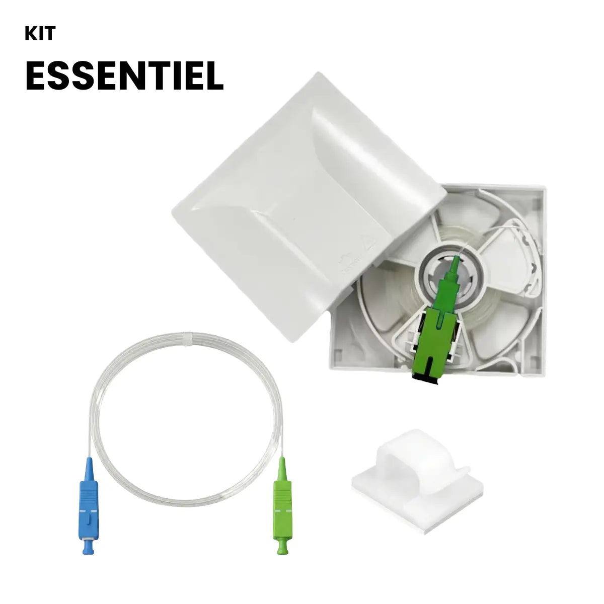 Kit Essentiel Rallonge Fibre Optique Invisible – Déplacez votre box internet facilement Octofibre