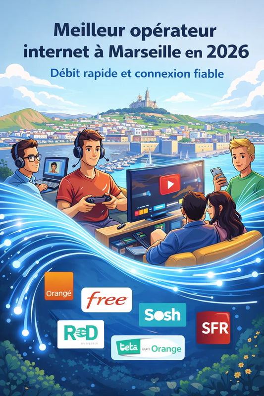 Meilleur opérateur internet à Marseille en 2026 | Fibre & débits HiddenLine