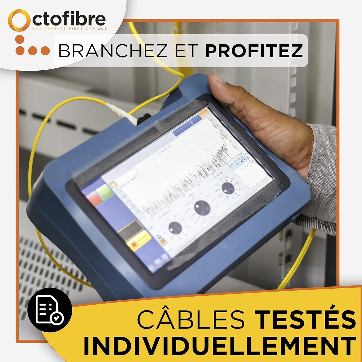 Câble Fibre Optique pour box fibre (Orange / Bouygues, SFR fibre compatible)