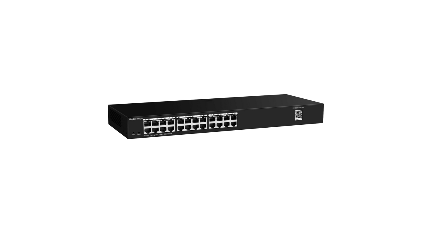 Switch Gigabit 24 ports Reyee ES224GC – rack 19 pouces