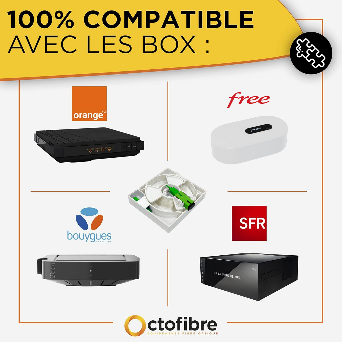 Rallonge Fibre Optique Invisible Sur Enrouleur - Octofibre