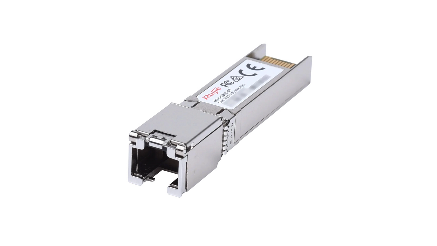 Module SFP cuivre Gigabit Reyee MINI-GBIC-GT — convertisseur RJ45 100m pour port fibre