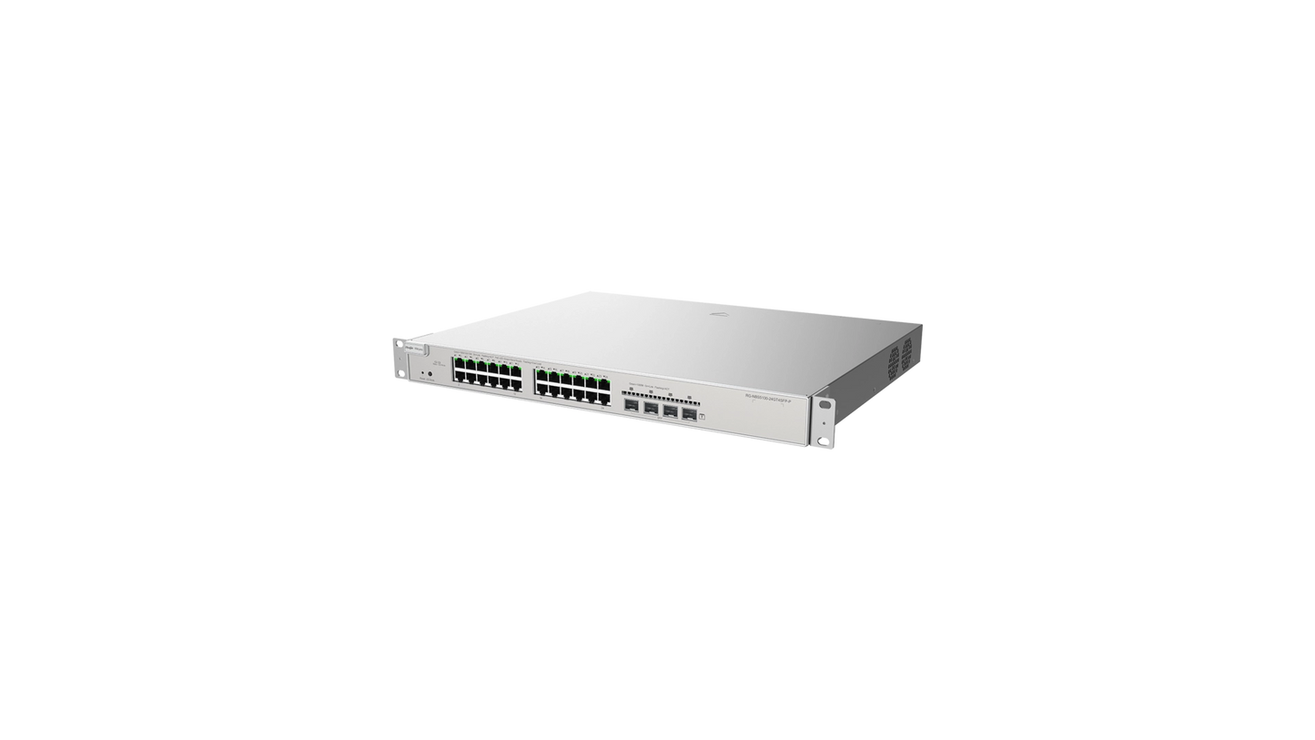 Switch réseau L3 Reyee NBS5200-24GT4XSP — 24 ports Gigabit PoE/PoE+ 370W et 4 uplinks 10G SFP+