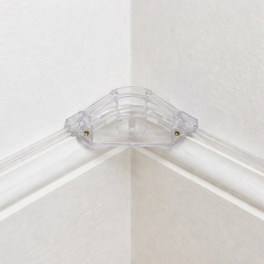 Passe-câble d’angle transparent