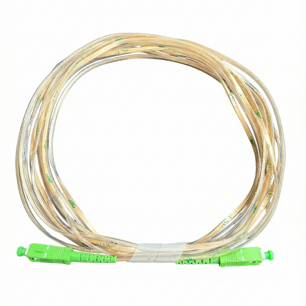 Câble Fibre Optique Invisible & Autocollant - SC-APC / SC-APC ou SC-APC / SC-UPC (Jarretière Optique pour Box Orange / Bouygues / SFR ou Free)